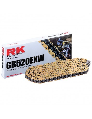 Cadena RK GB520EXW con 60 eslabones oro