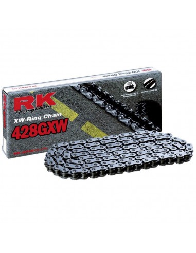 Cadena RK 428GXW con 76 eslabones negro