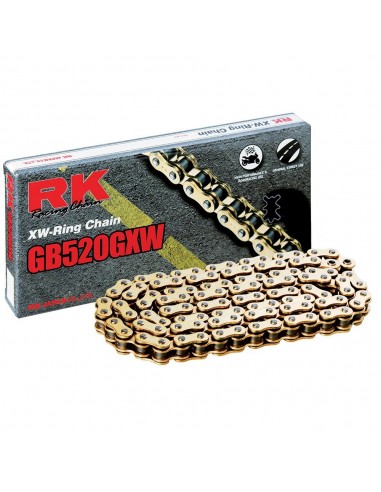 Cadena RK GB520GXW con 30 eslabones oro