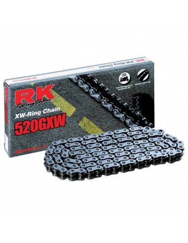 Cadena RK 520GXW con 30 eslabones negro