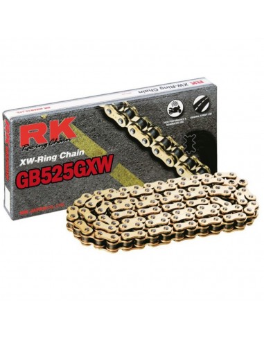 Cadena RK GB525GXW con 30 eslabones oro