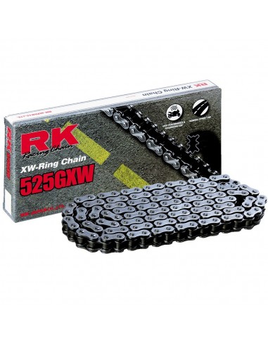 Cadena RK 525GXW con 30 eslabones negro