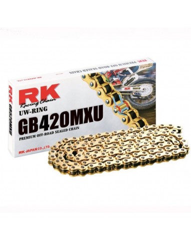 Cadena RK GB420MXU con 60 eslabones oro