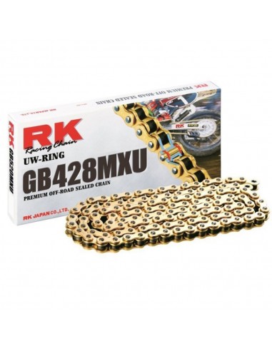 Cadena RK GB428MXU con 30 eslabones oro