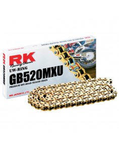 Cadena RK GB520MXU con 120 eslabones oro