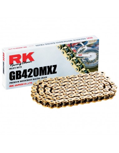 Cadena RK GB420MXZ con 30 eslabones oro