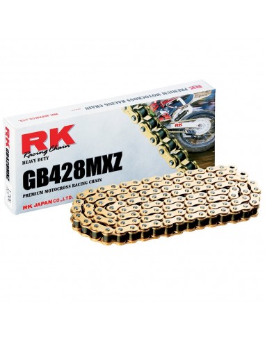 Cadena RK GB428MXZ con 30 eslabones oro