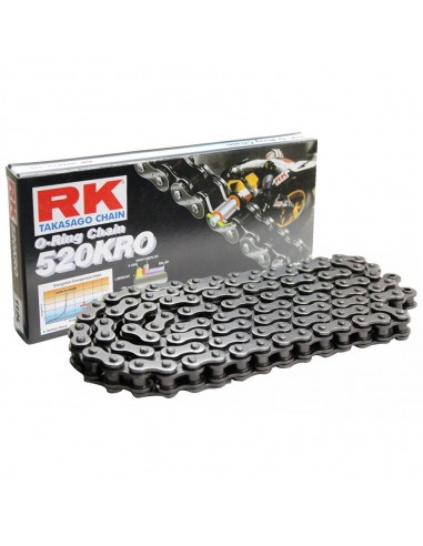 Cadena RK 520KRO con 30 eslabones negro