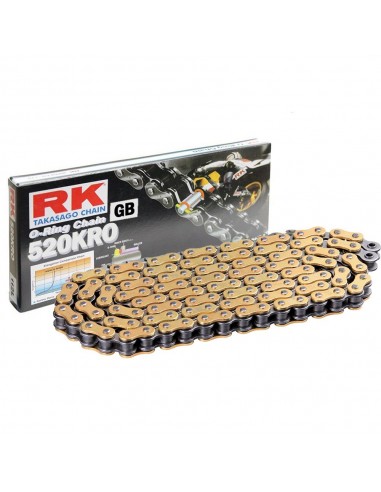 Cadena RK GB520KRO con 30 eslabones oro