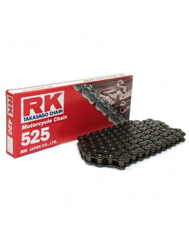 Cadena RK 525M con 30 eslabones negro