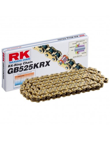 Cadena RK GB525KRX con 30 eslabones oro