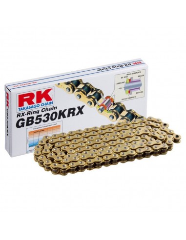 Cadena RK GB530KRX con 30 eslabones oro