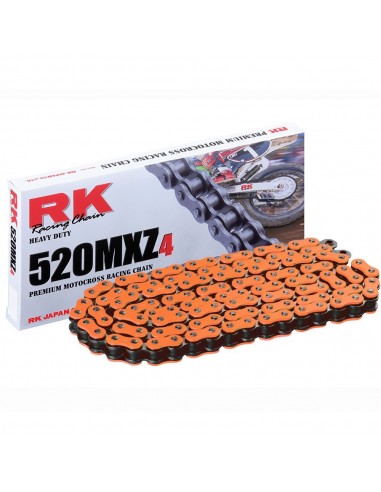 Cadena RK FO520MXZ4 con 84 eslabones naranja