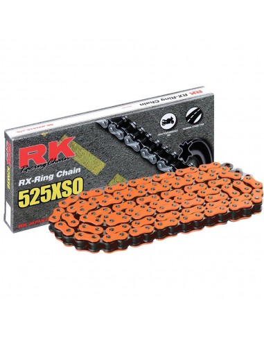 Cadena RK FO525XSO con 84 eslabones naranja