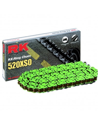 Cadena RK FG520XSO con 86 eslabones verde