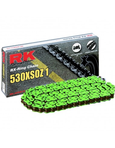 Cadena RK FG530XSOZ1 con 84 eslabones verde