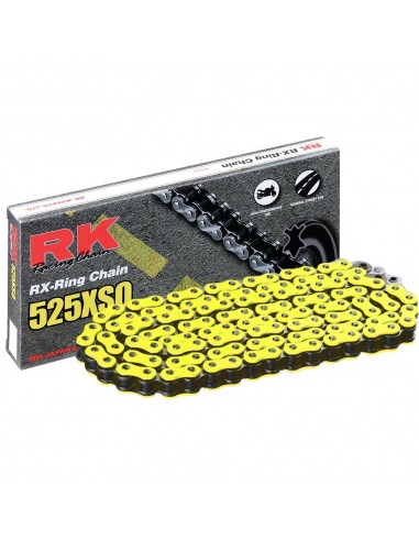 Cadena RK FY525XSO con 106 eslabones amarillo