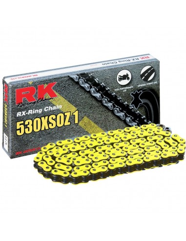 Cadena RK FY530XSO con 84 eslabones amarillo