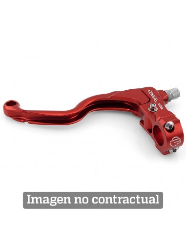 Tirador de embrague a cable para Harley Davidson. Maneta tipo 2. Color ROJO. (CCH2R)