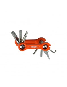 Multiherramienta plegable 9 en 1. Naranja