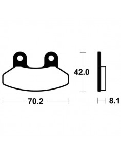 Pastillas de freno Tecnium Scooter orgánicas ME292