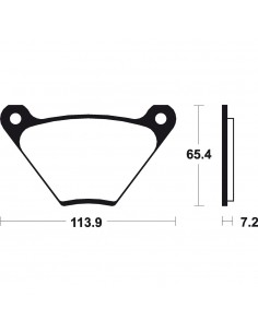 Pastillas de freno Tecnium MA13 Orgánicas