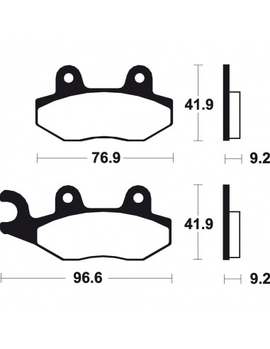 Pastillas de freno Tecnium Scooter orgánicas ME213