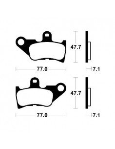 Pastillas de freno Tecnium MA264 Orgánicas