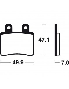 Pastillas de freno Tecnium Scooter orgánicas ME273