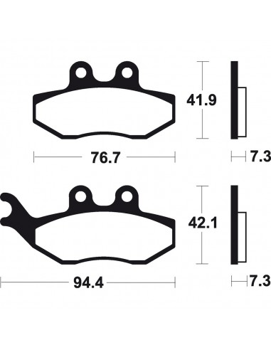 Pastillas de freno Tecnium MOR274 Sinterizadas racing