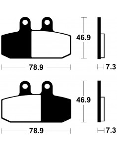 Pastillas de freno Tecnium MA293 Orgánicas