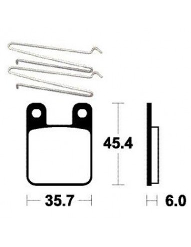 Pastillas de freno Tecnium MA319 Orgánicas