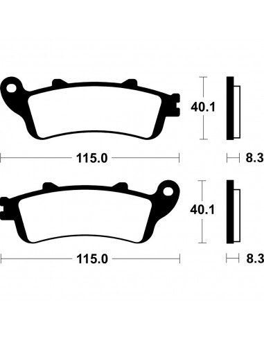 Pastillas de freno Tecnium Scooter orgánicas ME328