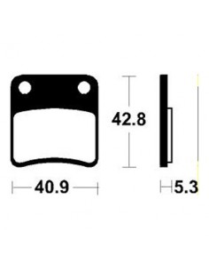 Pastillas de freno Tecnium Scooter orgánicas ME379