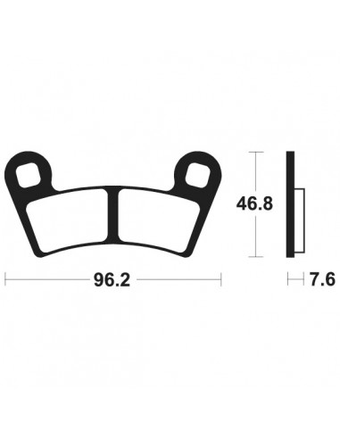 Pastillas de freno Tecnium MOA398 Sinterizadas ATV c/disco acero normal