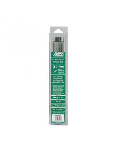 ELECTRODOS RUTILOS ACERO INOX. KIT 10 PIEZAS Ø 2,5