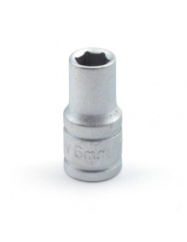 "LLAVE DE VASO HEXAGONAL 1/4" 6 MM"