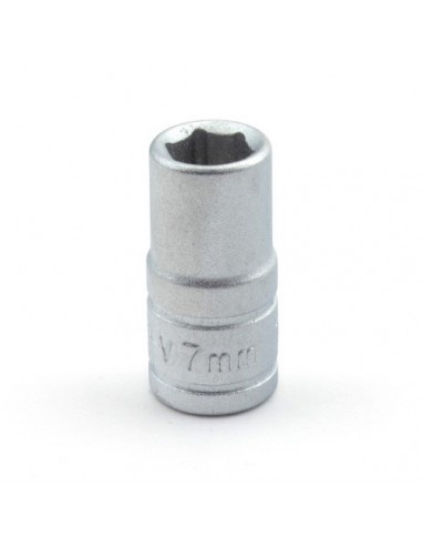 "LLAVE DE VASO HEXAGONAL 1/4" 7 MM"