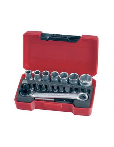 JUEGO DE LLAVES DE VASO 1/4 DE 20 PIEZAS T1420